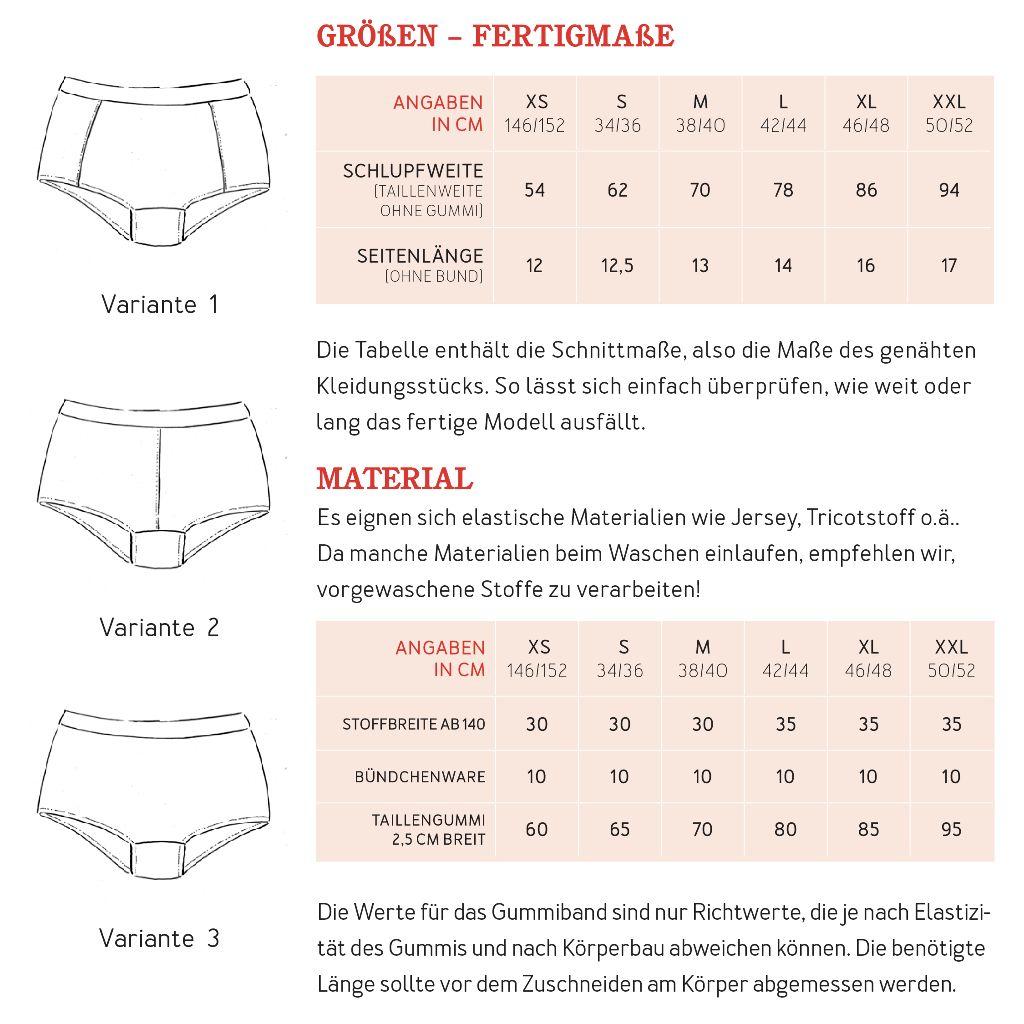 Papierschnittmuster Damenpant Marla XS-XXL